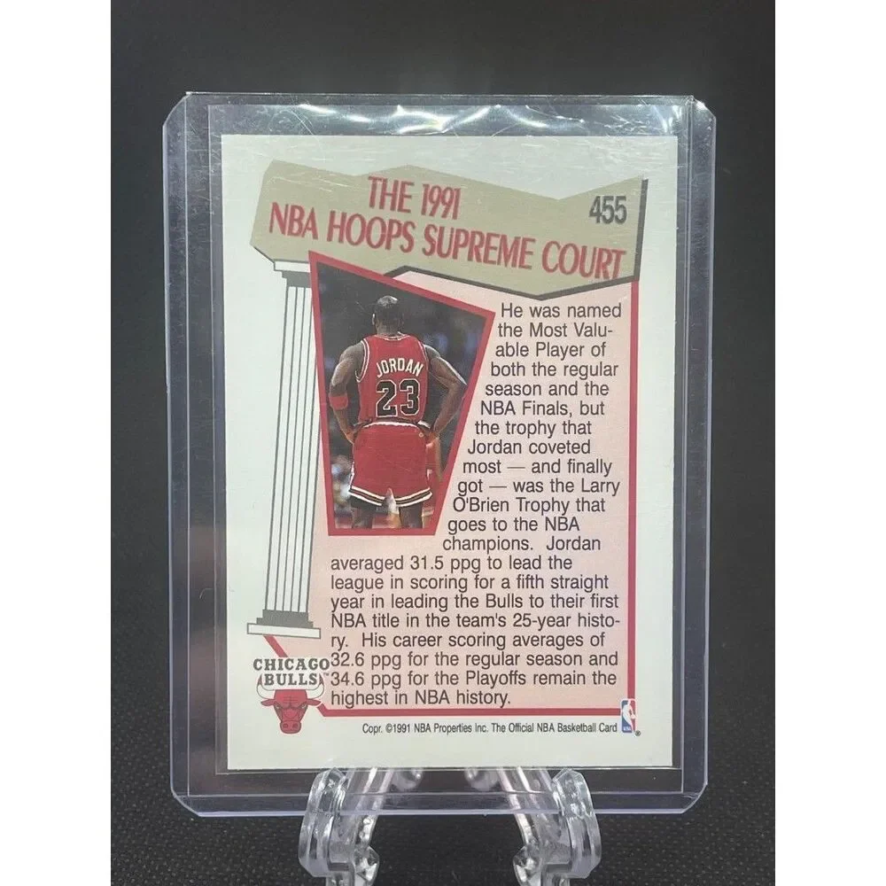 Michael Jordan Card 1991-92 NBA Hoops #455